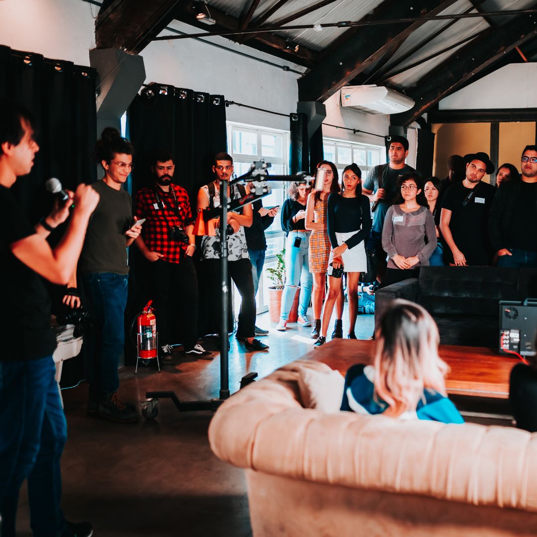 Inspirierende Vorträge beim Firmenevent. 